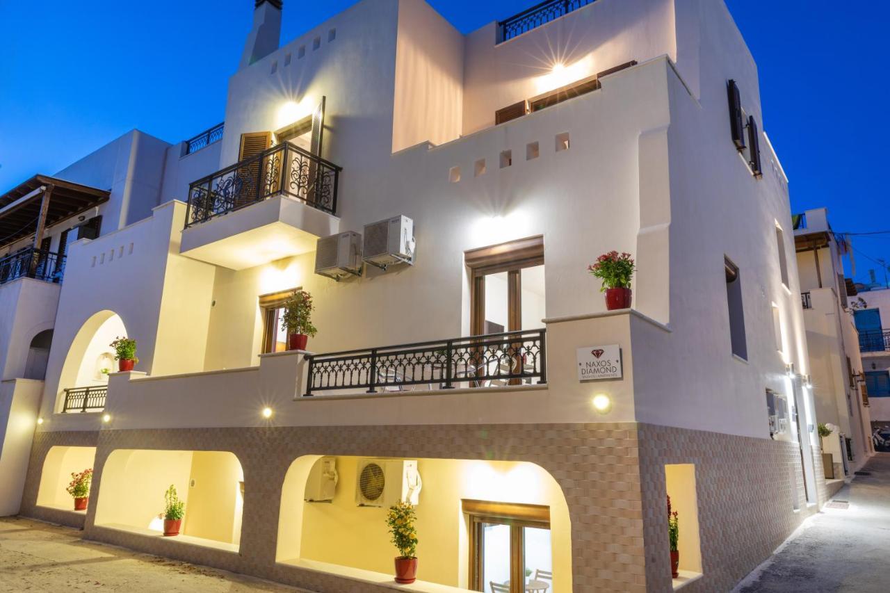 Naxos Diamond Studios Apartments Naxos City Bagian luar foto